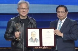 Tỷ phú Jensen Huang thắng giải thưởng 3 triệu USD ở Việt Nam: “Tôi đại diện cho các đồng nghiệp tại NVIDIA”