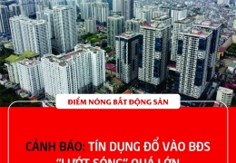 CẢNH BÁO: TÍN DỤNG ĐỔ VÀO BĐS “LƯỚT SÓNG” QUÁ LỚN